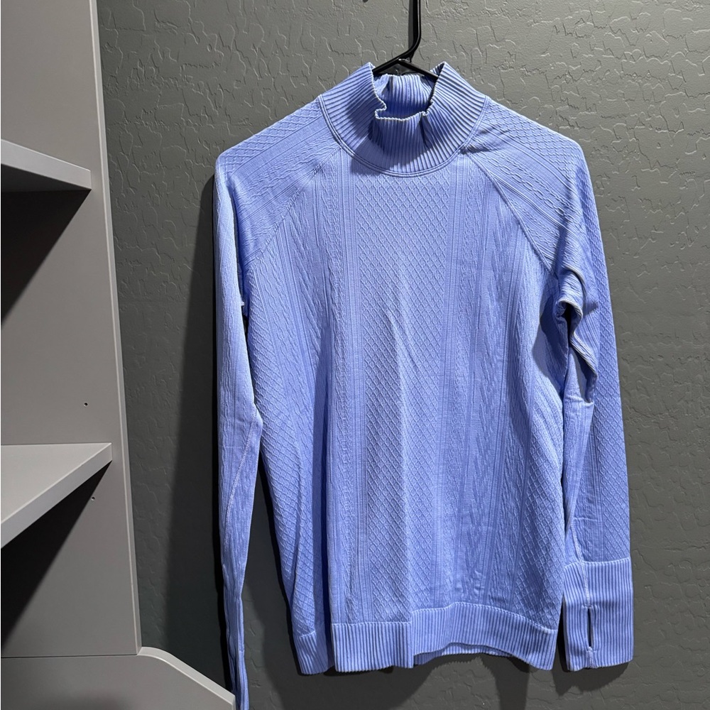 Lululemon Athletica Blue Turtleneck long sleeve